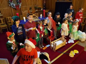 children performing the nativity story